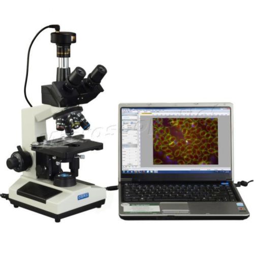 Omax 2mp digital camera trinocular compound darkfield led 40x-1000x microscope for sale