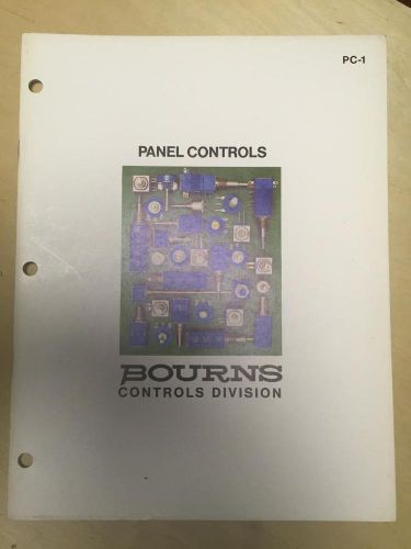 1980 Bourns Inc Catalog ~ Panel Controls Potentiometers ~ Selection Guide