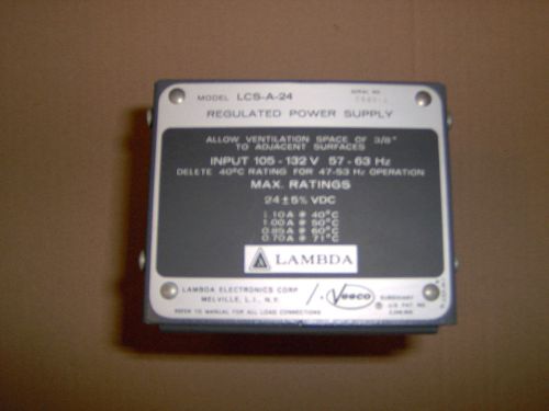 Lambda LCS-A-24 Power Supply  24VDC 1.10A   24 Volt power supply
