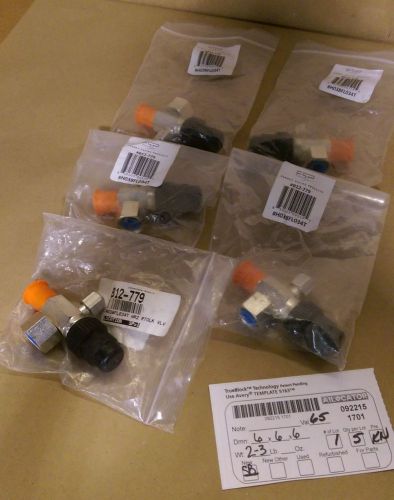 Lot of 5 js-tecumseh h038fl034t horizontal rotalock valve for sale