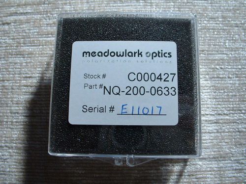 Meadowlark optics, precision retarder, 2 in. diameter, 1/4 wave (nq-200-0633) for sale
