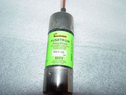 BUSS FUSES Fusetron FRS-R-100 Dual Element Time Delay NEW Class RK5 Fuse FRSR100