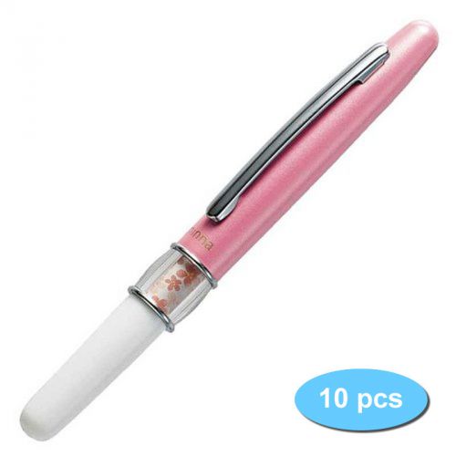 Zebra BA26 minna Japanese Image Mini Ballpoint Pen (10pcs) - Pink Clip/Black Ink
