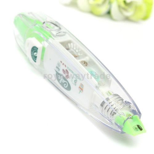 Creative Stationery Push Correction Tape for Kids Key Tags Sign Green