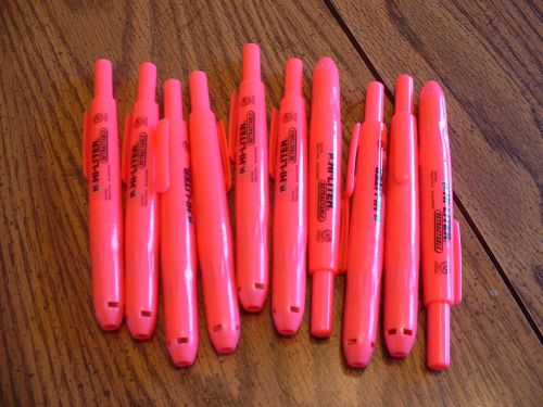 AVERY HI-LITER RETRACTABLE PINK (NEW) LOT OF 10