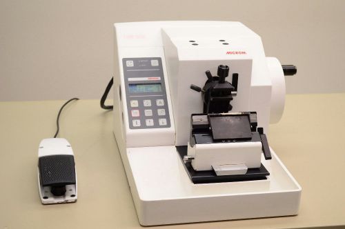 Thermo Microm HM 355 Programmable Laboratory Rotary Microtome w/ Foot Pedal