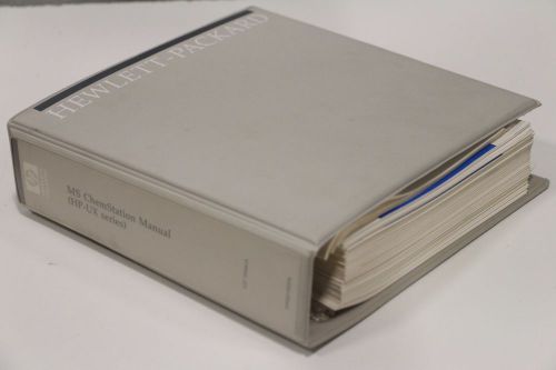 Hp 59940A MS ChemStation HP-UX Contributed Utilities Installing Manual HandBook