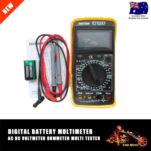 Portable Voltmeter Handheld Tester Ohmmeter LCD Digital Multimeter Battery TDR
