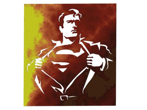 Superman 1 DXF File For CNC Plasma or Laser Cut