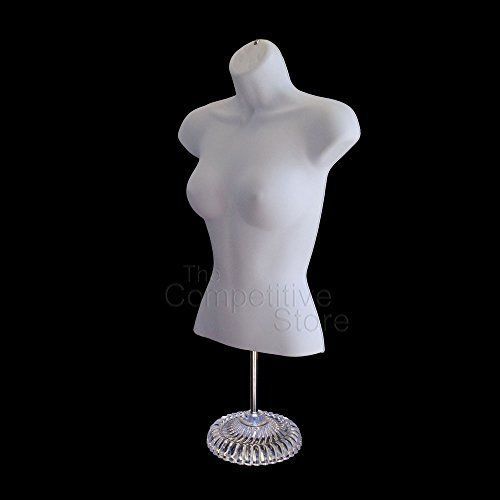 Torso Female With Base Body Mannequin Form 19&#034; To 38&#034; Height Waist Long For S-M