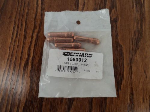 BERNARD  CENTERFIRE .035 .045 CONTACT TIP  PRICE IS FOR TWO PACKS 10 TIPS