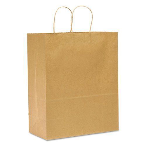GEN Handled Shopping Bags, #65, 13w x 7d x 17h, Natural - Includes 250 bags.