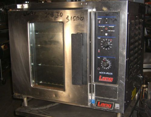 Convection Oven Half Size, Electric, Lang Accu Plus, On Stand with casters