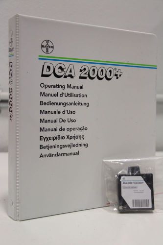 Bayer DCA 2000+ Hemoglobin A1c Analyzer Operating Manual