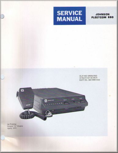 Johnson Service Manual FLEETCOM 880