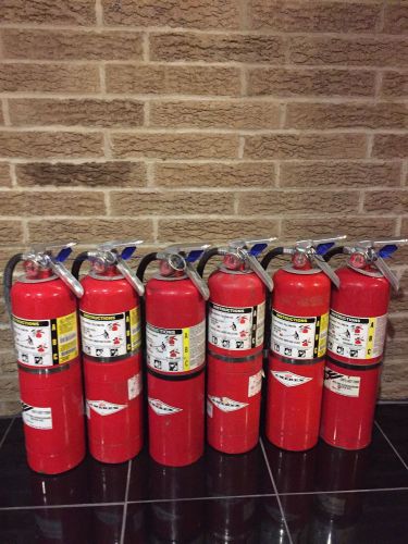 Fire extinguisher 10lbs 10# abc new cert tag lot of 6 (scratch/dirty) for sale