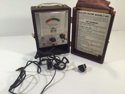 Vintage Anchor Products Reacto-Tester Model T-401 Tube Tester