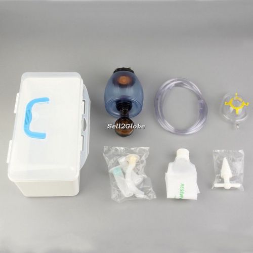 Manual Resuscitator PVC Adult Ambu Bag + Oxygen Tube First Aid kit New G8