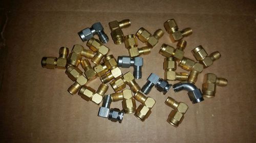 Lot of 25 SMA(m)-SMA(f) 90-Degree Bend Elbow Adapters, Great Shape