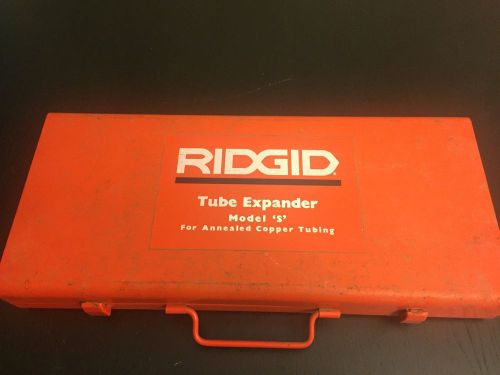 RIDGID TUBE EXPANDER Model S Set With 1&#034; And 3/4&#034; Die Heads And More