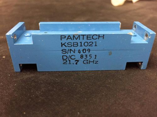 Pamtech Bandpass Filter Model KSB1021 21.7 GHz Fc 0.9 GHz, 5/8&#034; Tube SIze