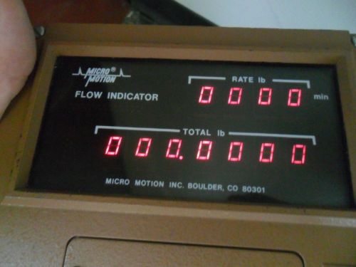 MICRO MOTION  D10-RT Flow Indicator
