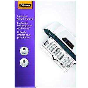 Fellowes Laminator Cleaning Sheets 10 per Pack (5320603)