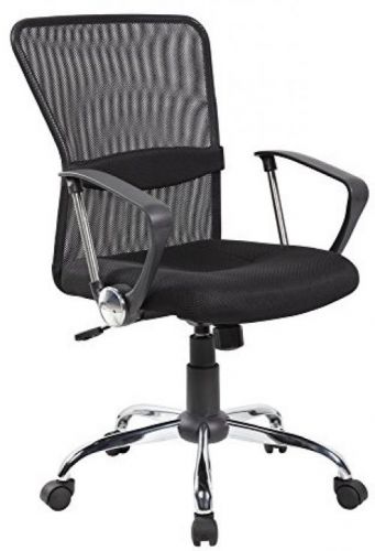 United Chair UOC-8002-BK Mid-back Swivel Mesh Computer Swivel home and Office