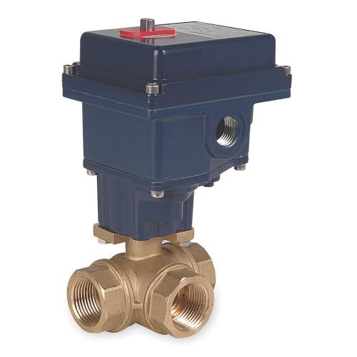 Dynaquip controls ball valve, electric, 1/4 in npt, brass, model eyhg1aue20h for sale
