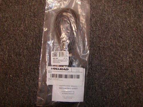 Maxrad bmcp 3/4&#034; brass hole mount w/17&#039; rg58a/u, loose pl259 connector new for sale