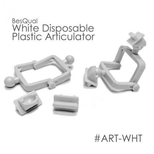 Dental Lab Disposable  Plastic Articulator 500 Sets, White-US seller