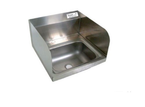 14&#034; x 10&#034; stainless steel deck mount hand sink 1 7/8&#034; drain bbkhs-d-1410-ss for sale