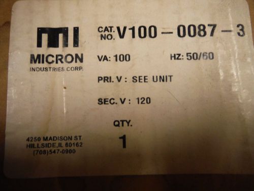 micron control transformer V100-0087-3