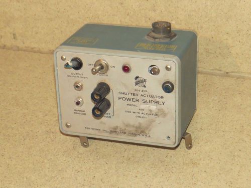 TEKTRONIX SHUTTER ACTUATOR POWER SUPPLY 016-213 TO USE WITH ACTUATOR 016-211
