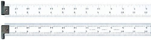 Starrett CD604R-6 Spring Tempered Steel Rule With Inch Graduations With