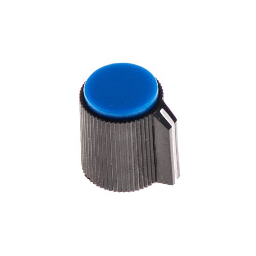 Knob plastic for rotary encoder blue - lot of 5 for sale