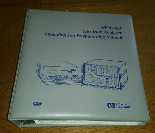 HP 8566B Spectrum Analyzer Operating and Programming Manual