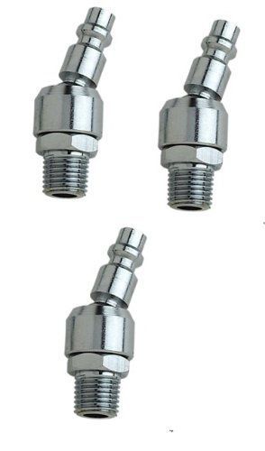 Universal swivel 1/4 inch air couplers 3 pack