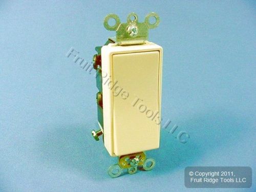 New leviton ivory commercial decora rocker wall light switch 4-way 20a 5624-2i for sale