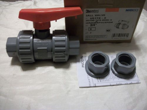 New in box chemtrol model u51tbe 3/4&#034; ball valve trubloc design, 250 psi for sale