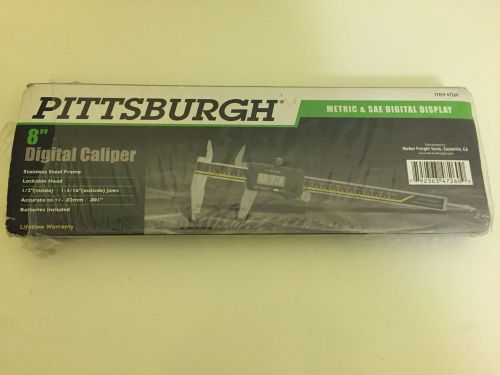 Pittsburgh 8&#034; Digital Caliper Metric And Sae