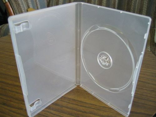 1500 NEW SINGLE SUPER CLEAR DVD CASES M-LOCK HUB,PSD23M
