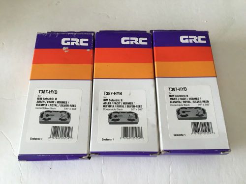 CRC T387-HYB Black Ribbon Tape For  IBM Selectric Hermes Adler Royal Lot of 3