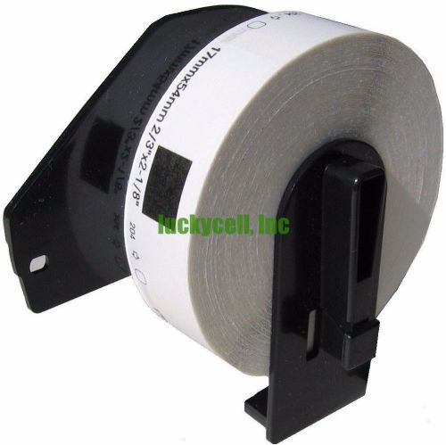 1 roll dk-1204 brother-compatible labels bpa free &amp; 1 reusable cartridge for sale