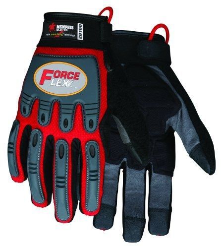 Mcr safety zb100xl forceflex clarino synthetic leather anti-impact gloves with for sale
