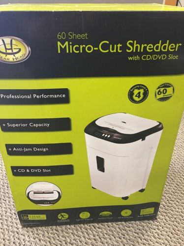 Gear Head Micro Cut CD 60 Sheet Shredder PS8000MXW NEW IN BOX with Warranty!
