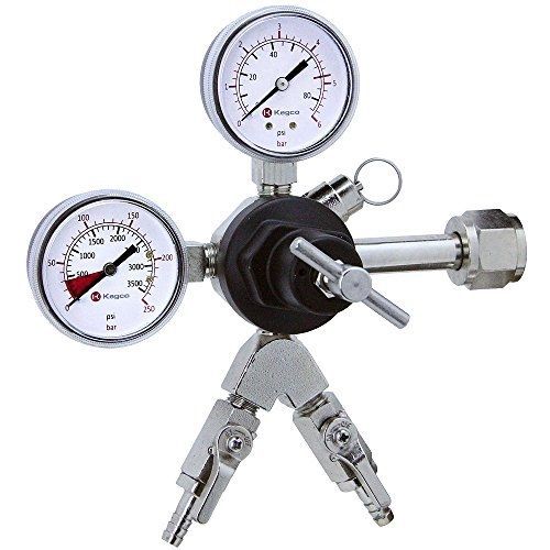 Kegco 762-2 - commercial grade double gauge two product regulator for sale