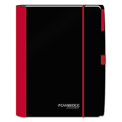 Accents Business Notebook, 10 x 11 1/4, Legal Rule, Red Cover, 100 Sheets