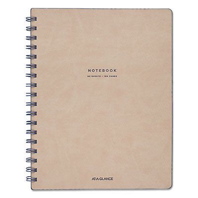 Collection Twinwire Notebook, Legal, 7 1/4&#034; x 9 1/2&#034;, Tan/Navy Blue, 80 Sheets