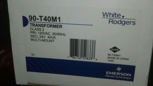 WHITE-RODGERS 90-T40M1 Control Trasnformer 120v Input 24v Output 40VA 60Hz NEW